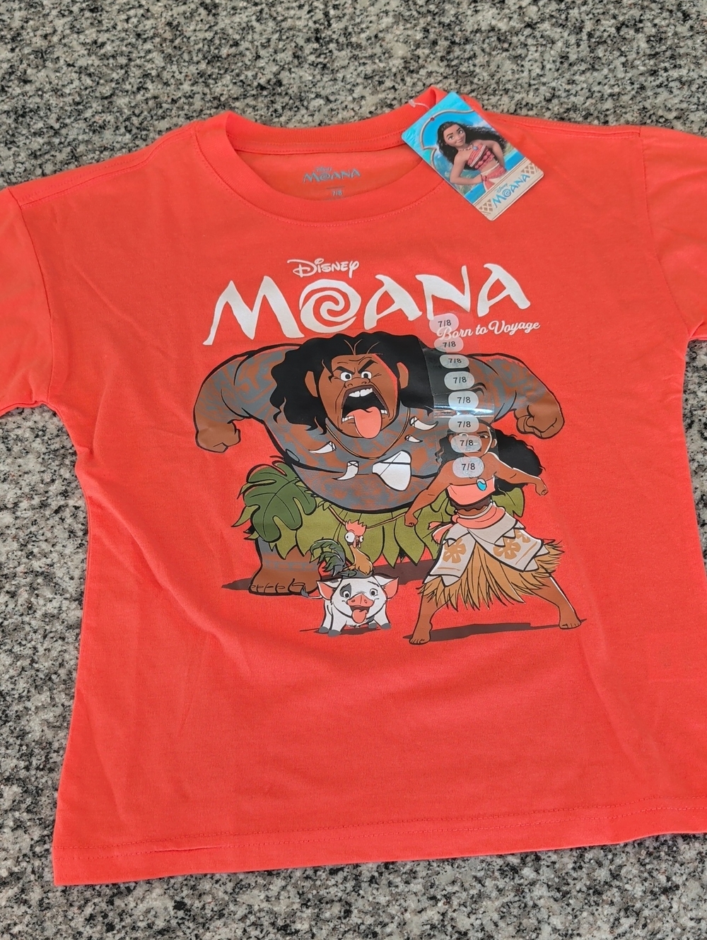 Disney Coral Moana Character Short Sleeve Tee